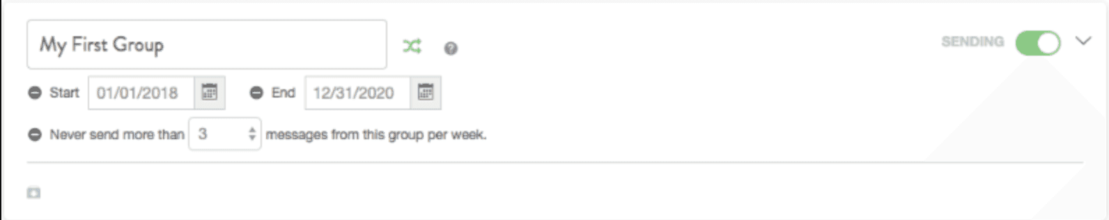 Intelligent ReQueue group filling open gaps in the social schedule on the calendar.