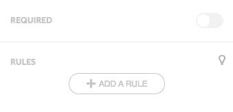 Rules section of a task's advanced options with the Add a Rule button.
