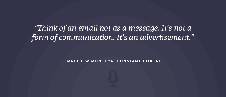 How to Improve Email ROI With Matthew Montoya From Constant Contact