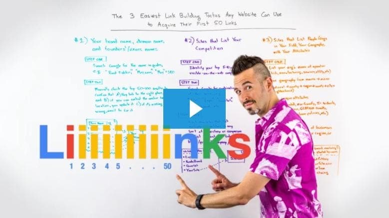 MOZ link building informative video