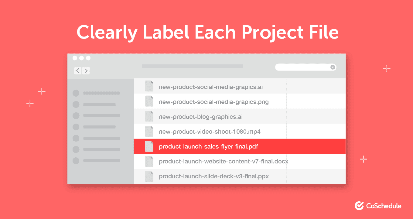 Demonstration of labeling project files