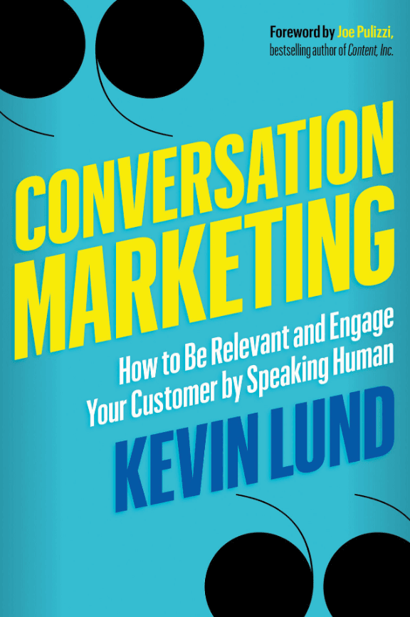 Book cover of Kevin Lund's "Conversation Marketing"