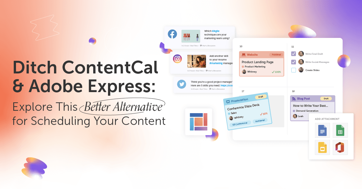 Ditch ContentCal & Adobe Express Explore This Better Alternative for