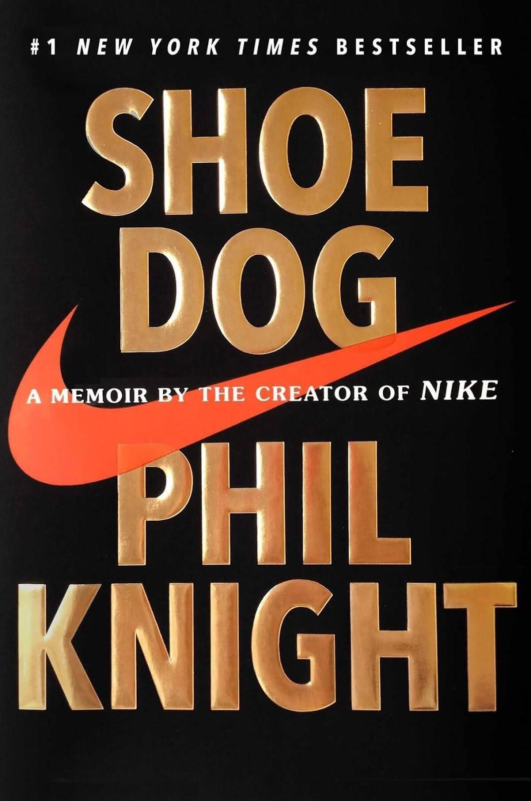 Book cover of Phil Knight's "Shoe Dog"