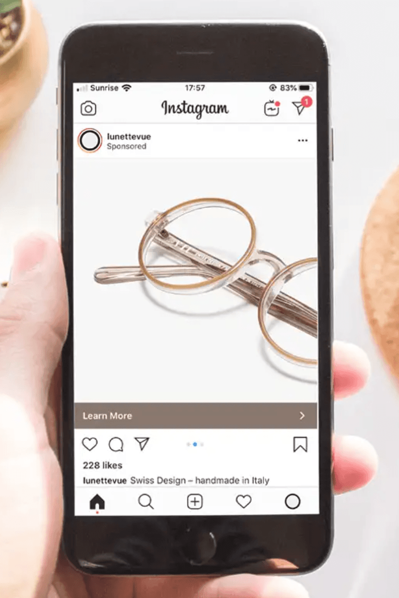 Instagram advertisement per post feature 