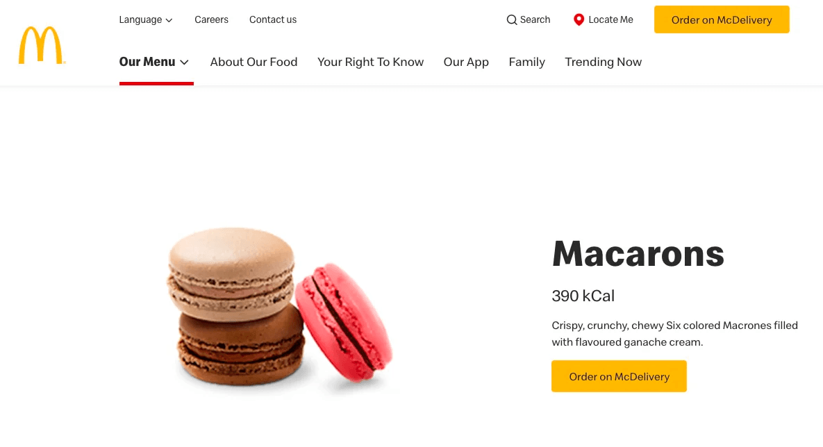 McMacarons from McDonalds France