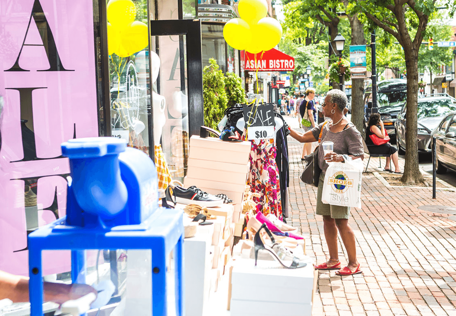 Sidewalk sale photo