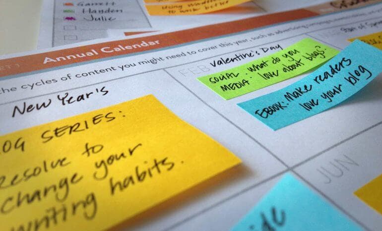content marketing editorial calendar