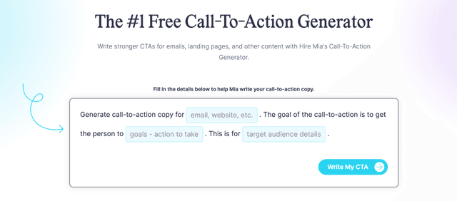 Coschedule call to action generator