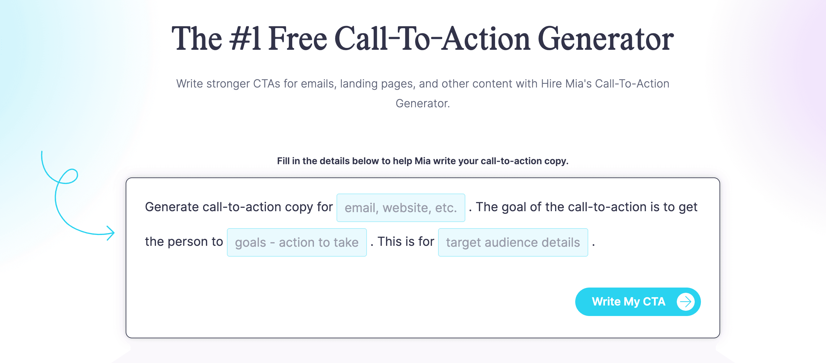 Coschedule call to action generator