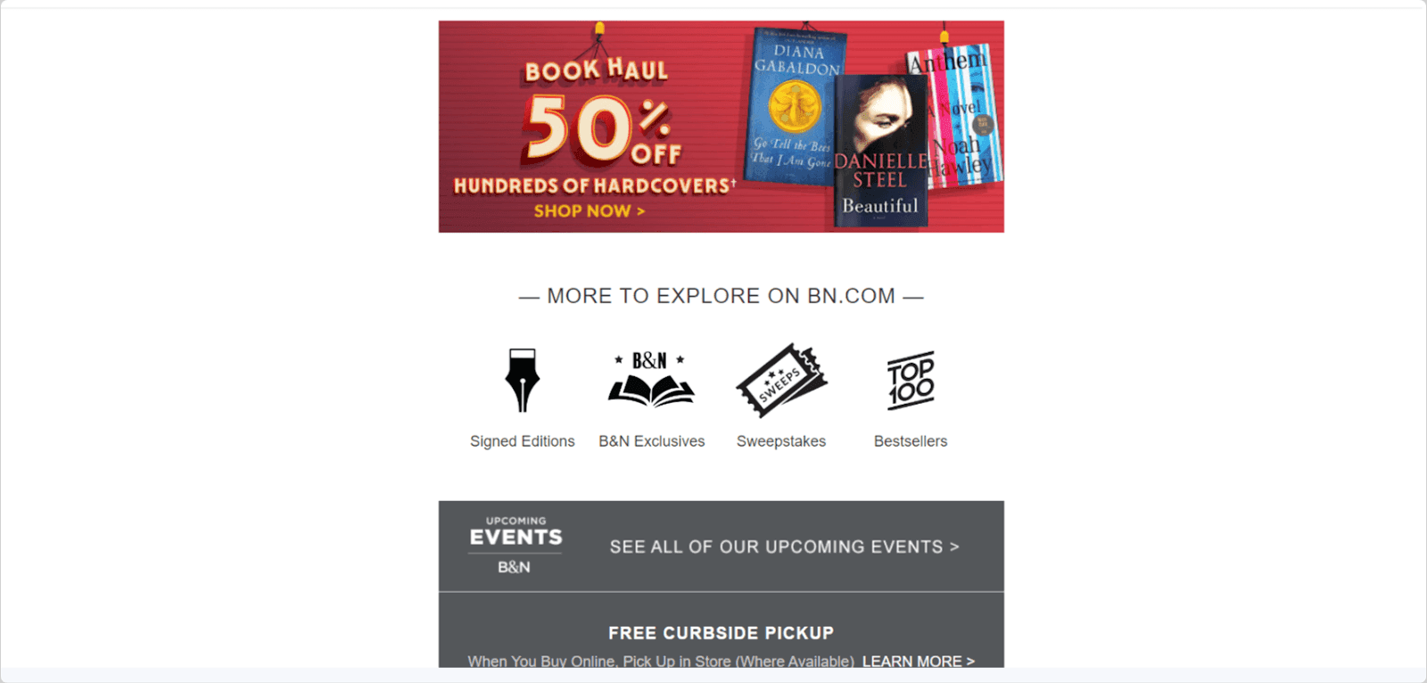 Barnes and Noble discount email for customers
