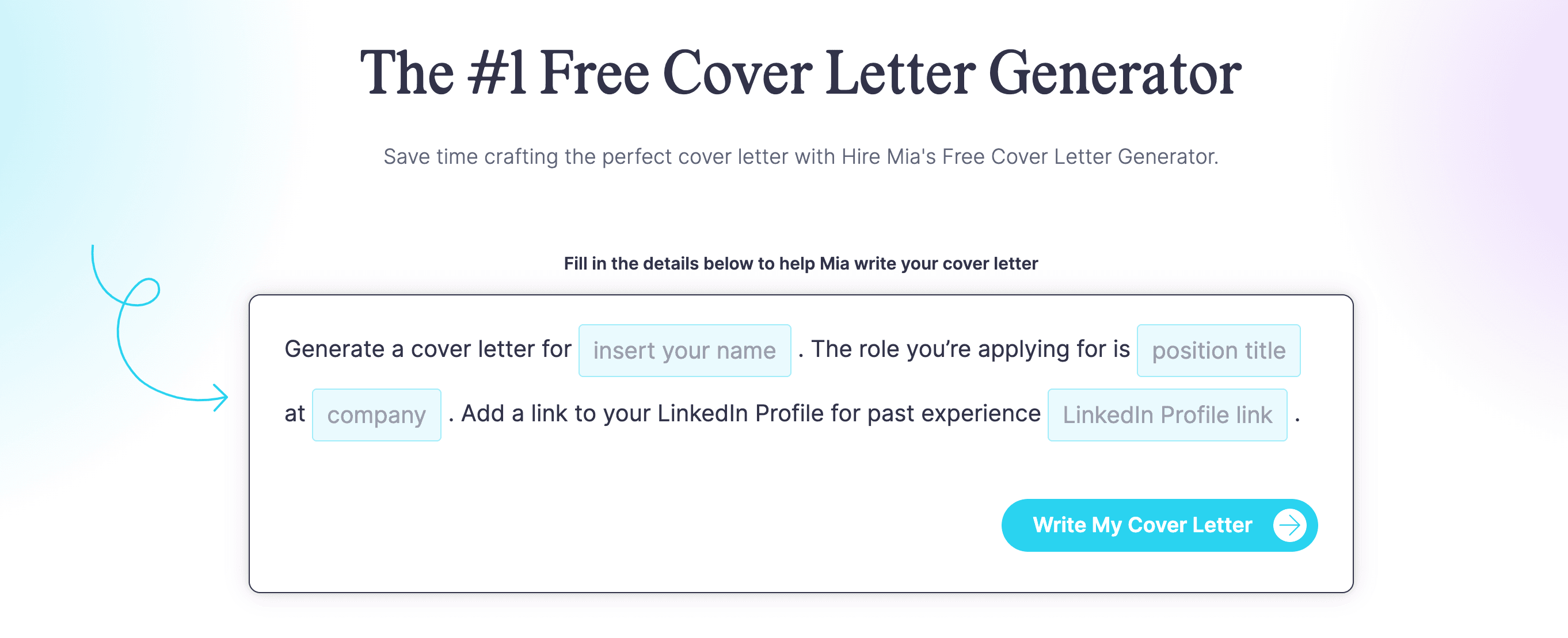 Coschedule cover letter generator