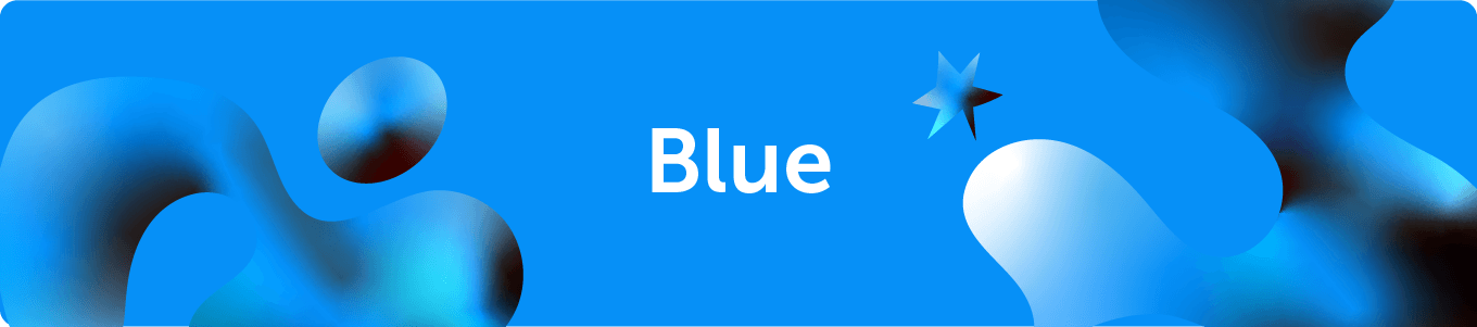 Color blue graphic