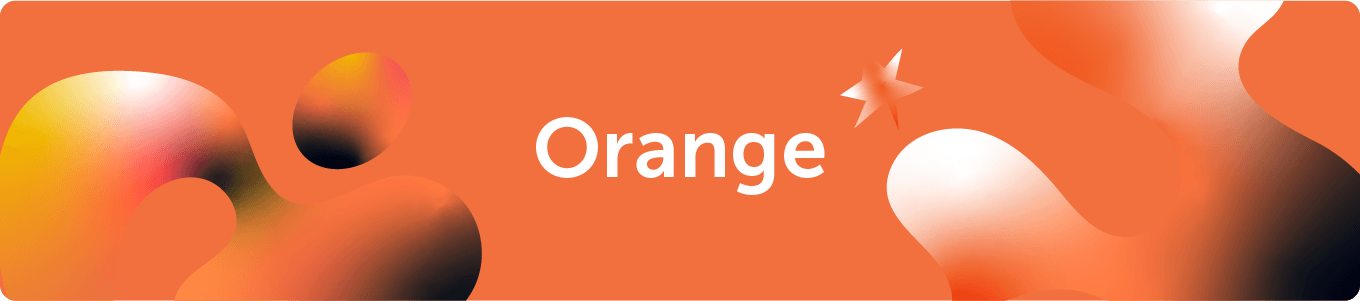 Color orange graphic