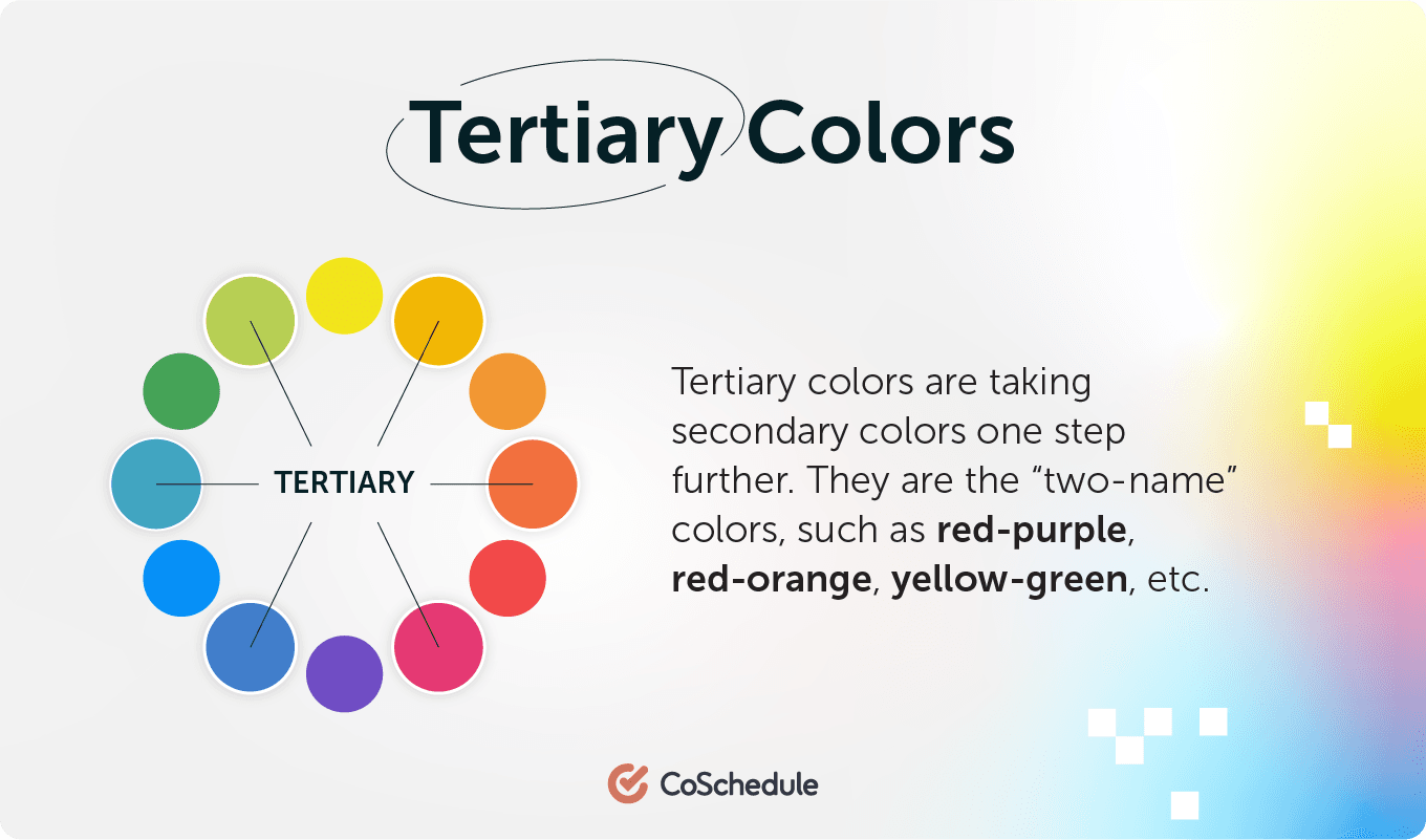 Tertiary colors graphic