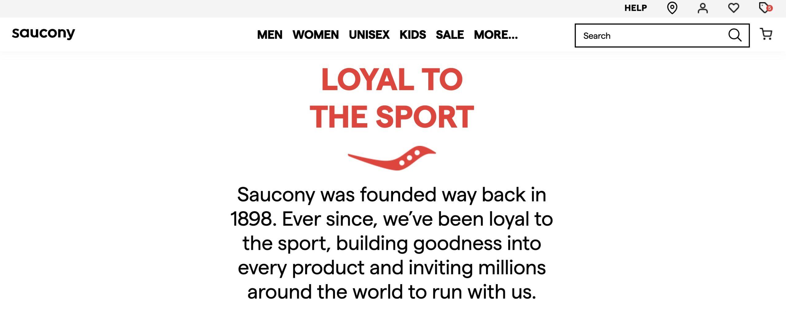 Saucony loyal to the sport of their company