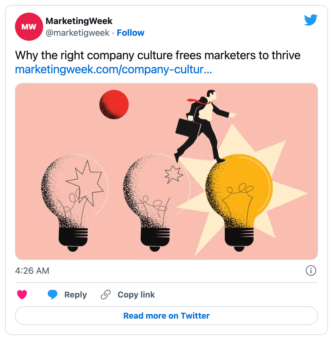 Person walking across different idea lightbulbs