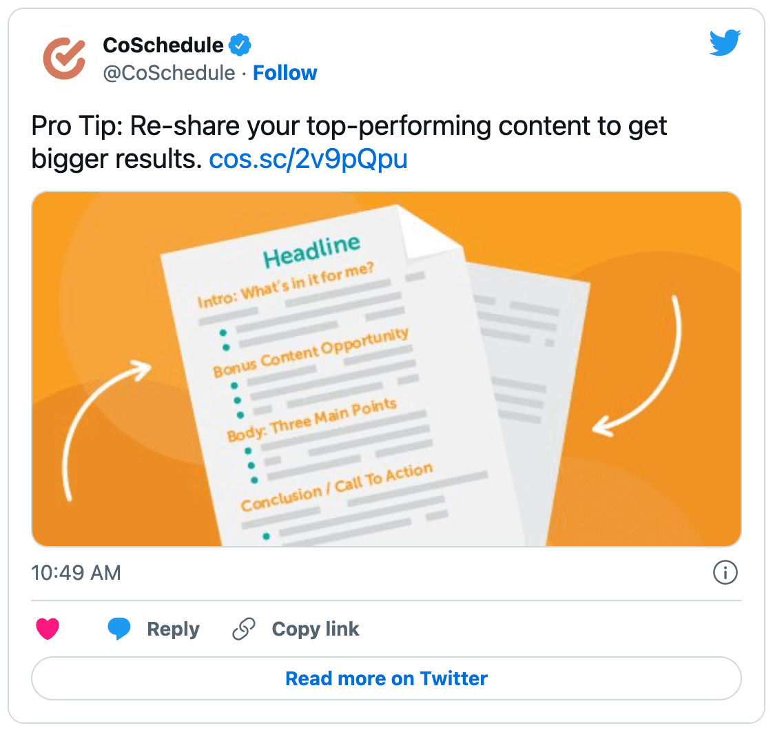 Re-Share top performing content to get bigger results