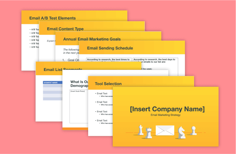 Email Marketing Strategy Template Free
