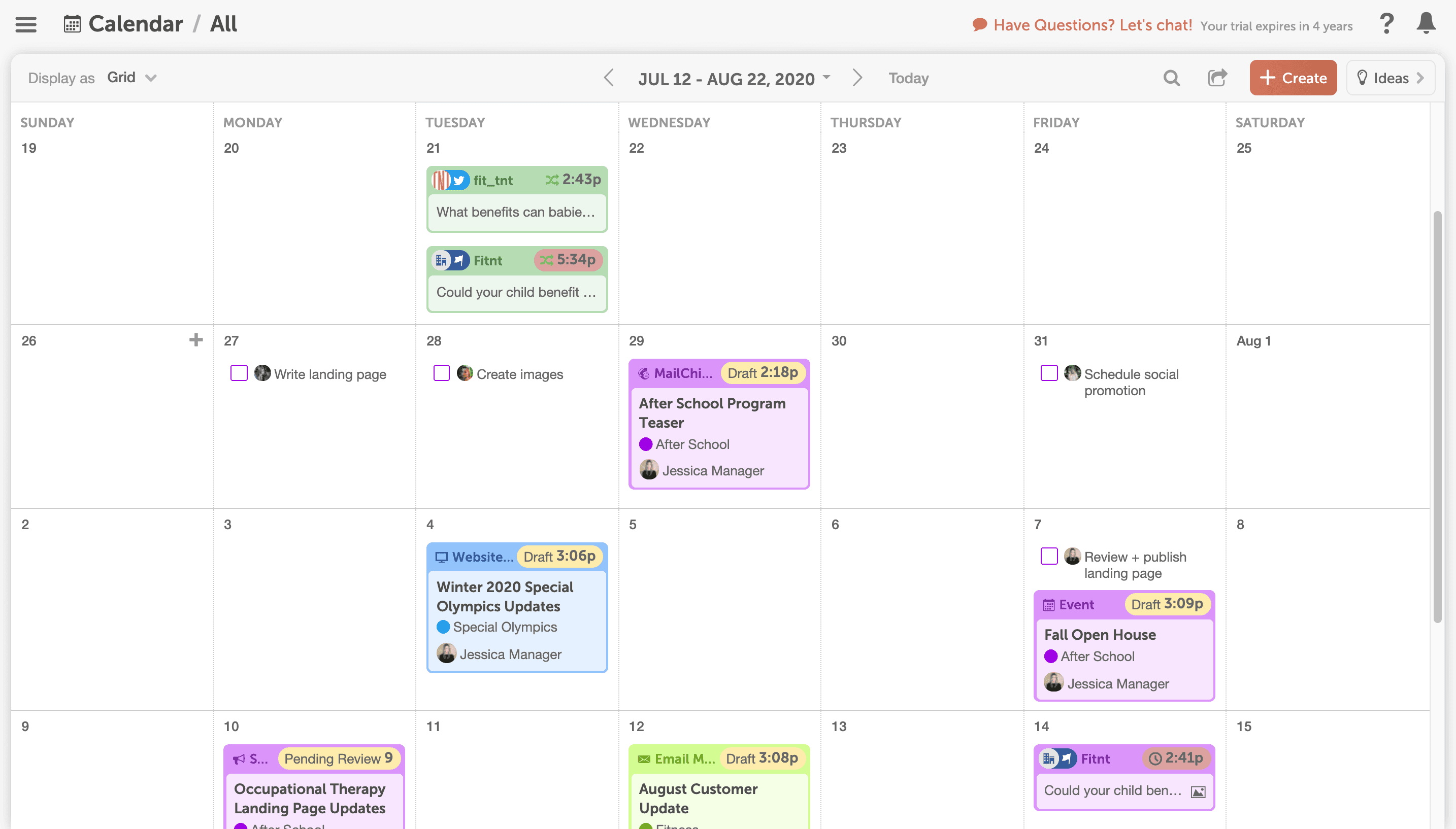 content marketer - develop editorial calendars