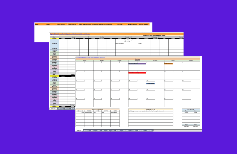 How to Create a PR Calendar With a Simple Template