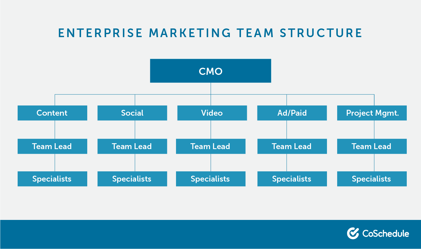 Enterprise marketing team structure