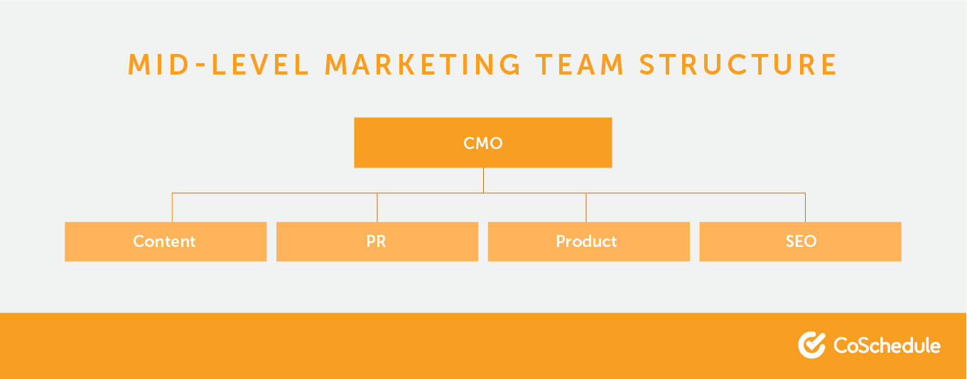 Mid-level marketing team structures