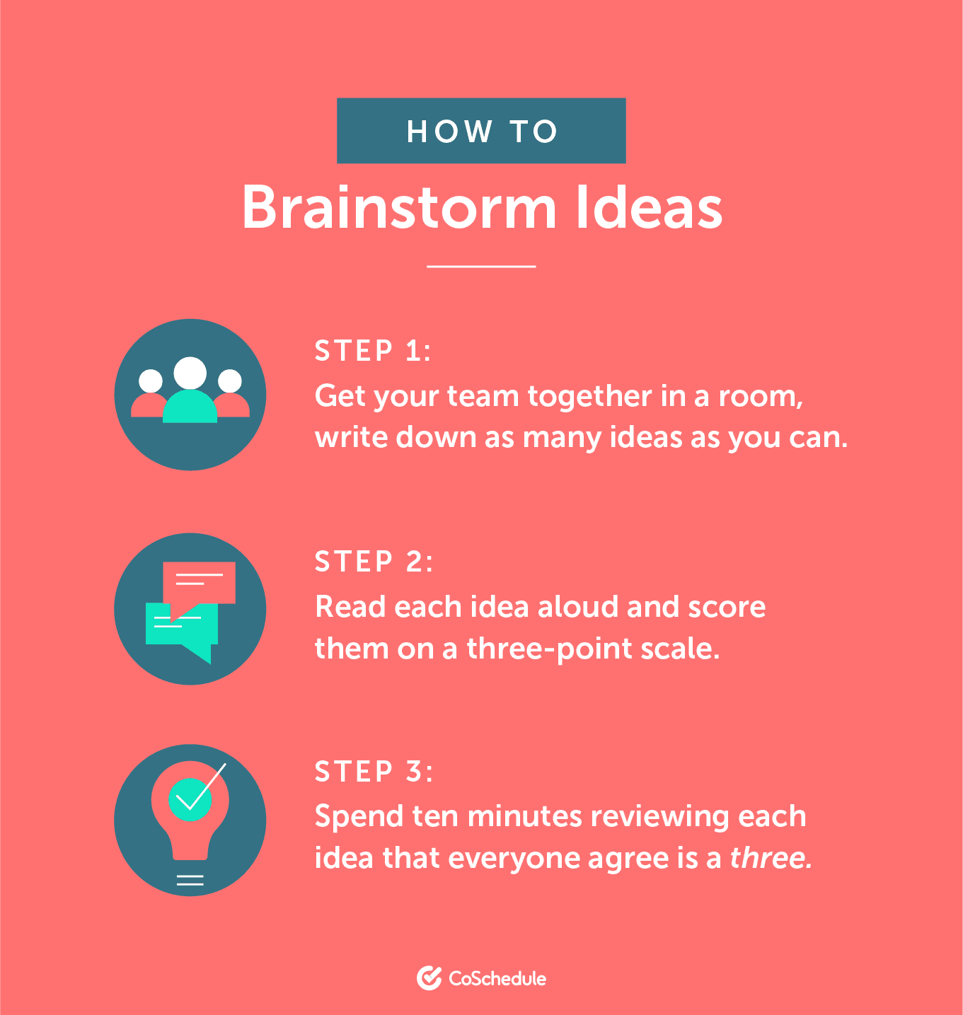 How to brainstorm ideas