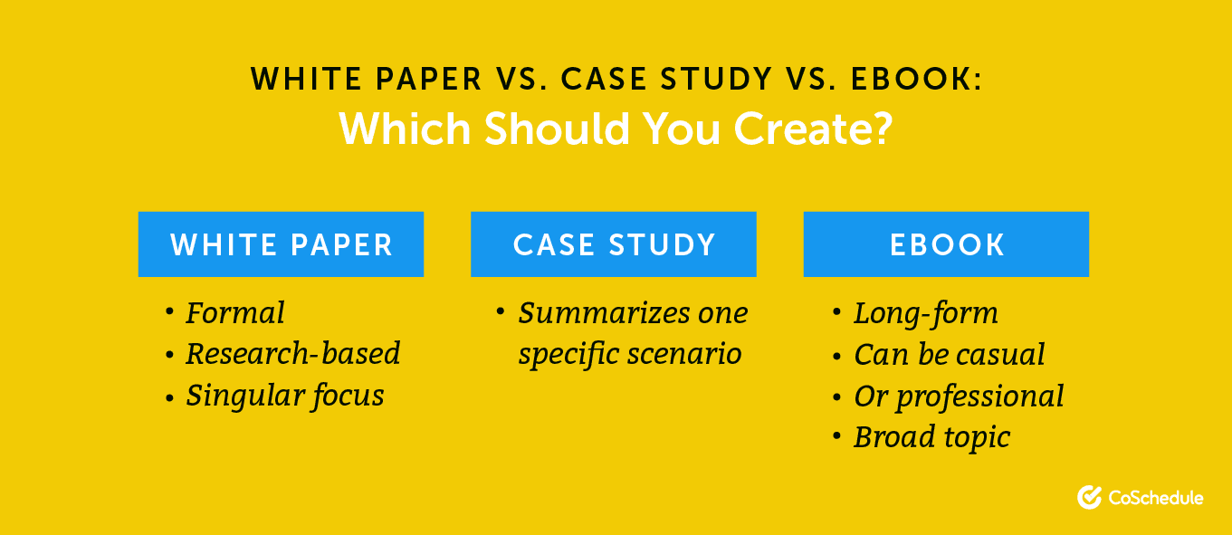 case study versus white paper