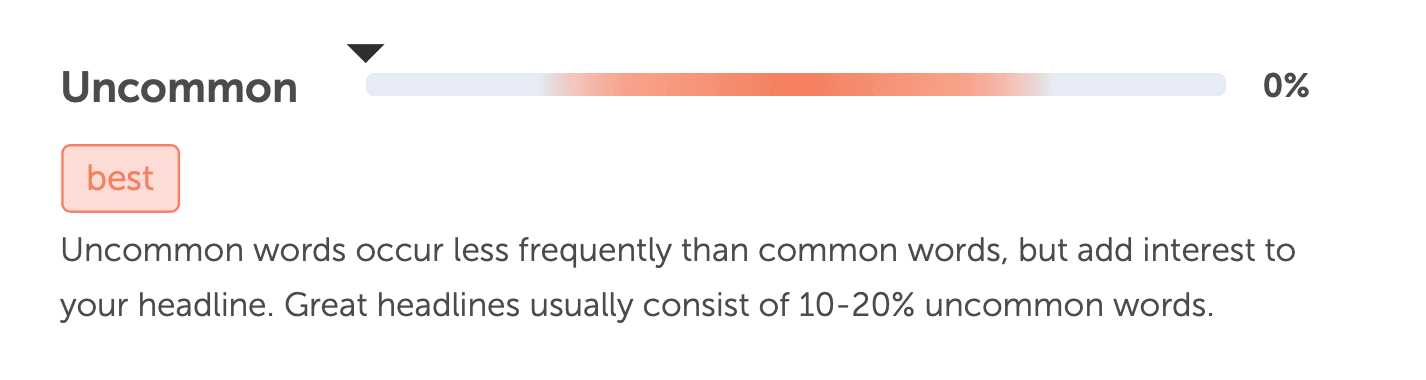 Uncommon word analysis