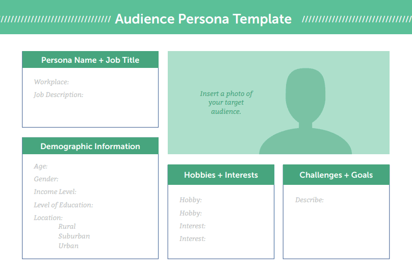 Audience persona template