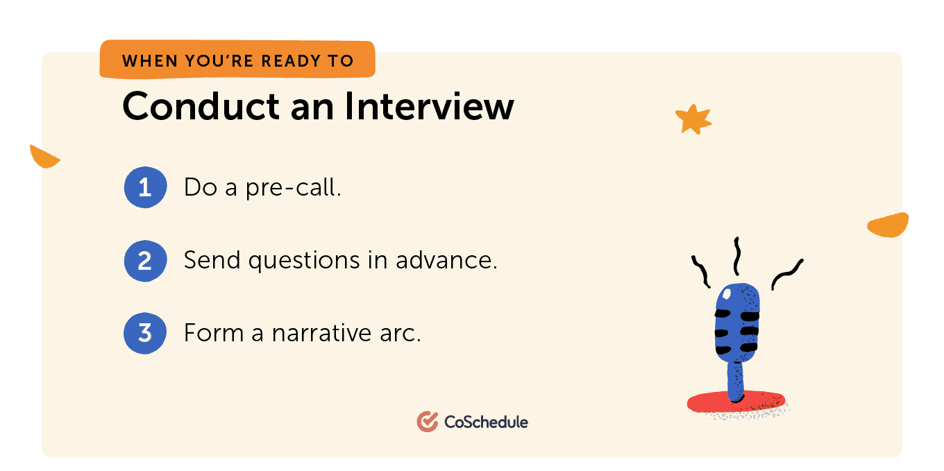 Steps to conducting an interview