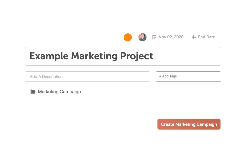 Title a CoSchedule project