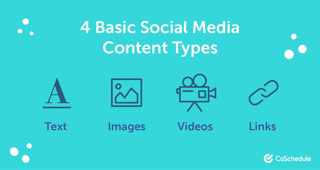 Basic social media content types