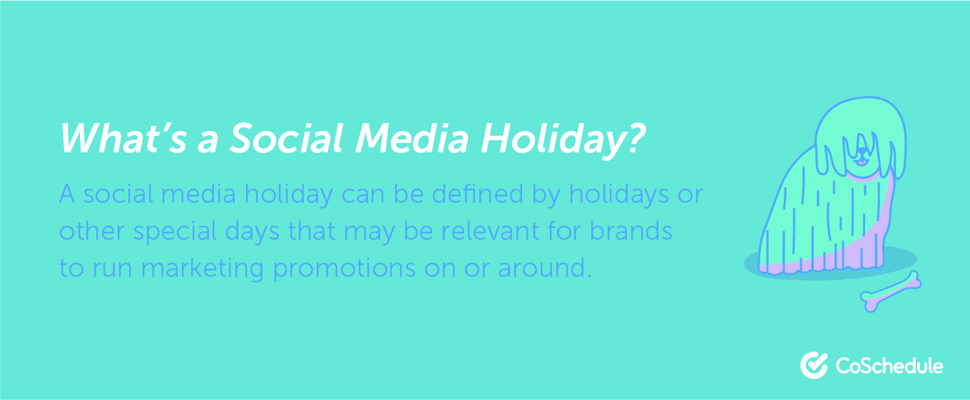 Definition of a social media holiday