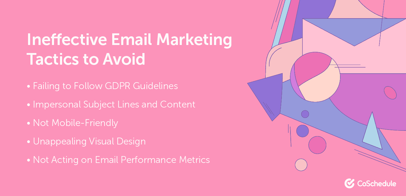 Email marketing tactics to avoid