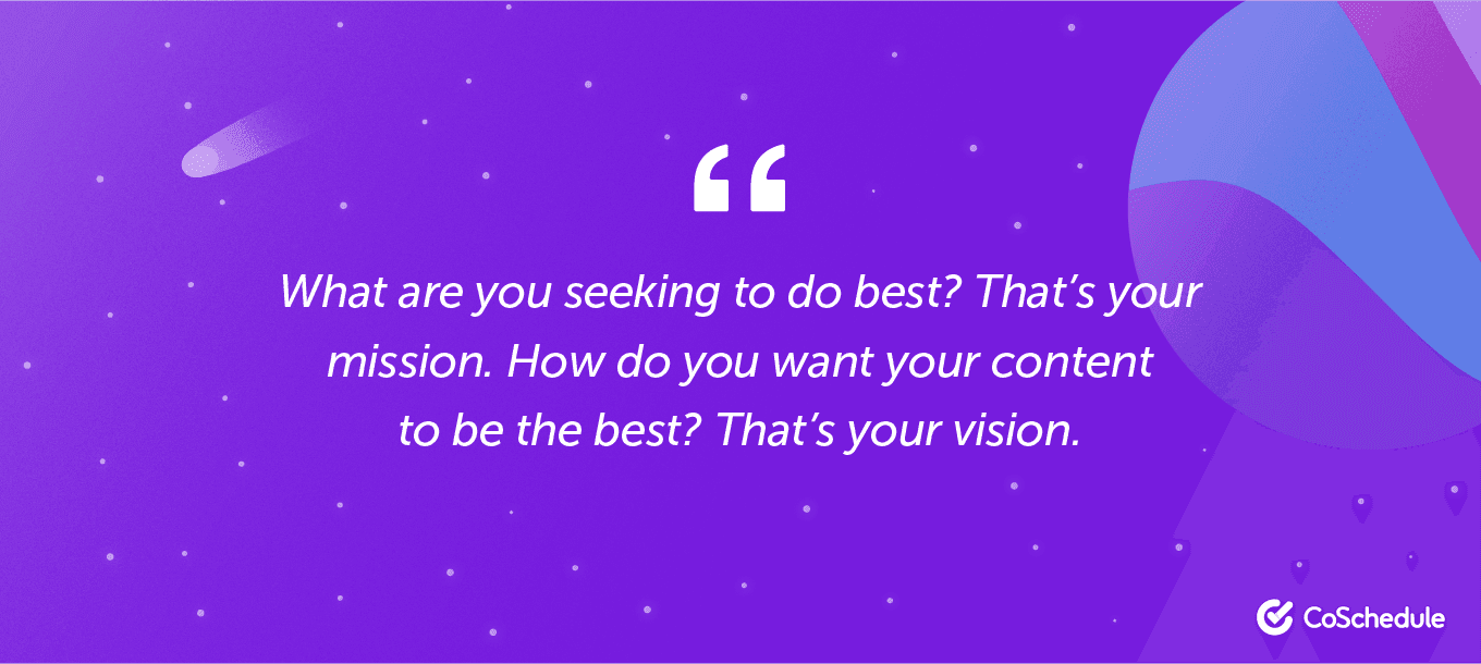 Quote about visions for your content