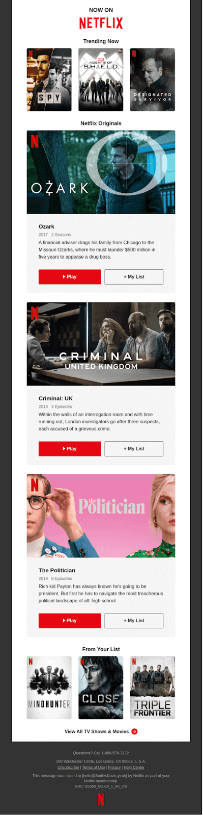 Netflix newsletter