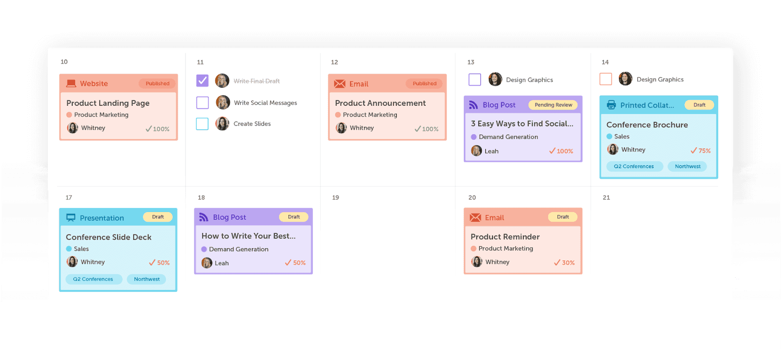 CoSchedule Marketing Calendar