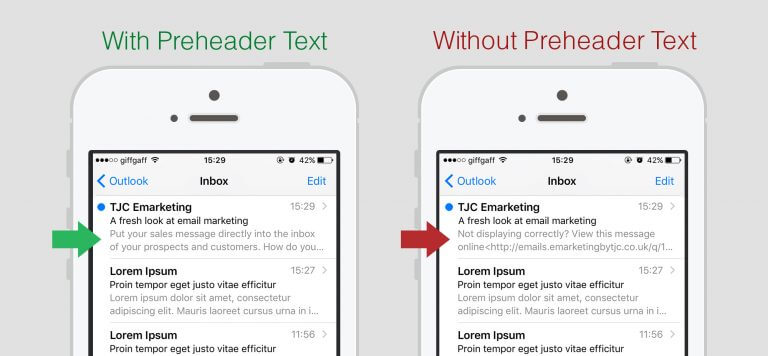 preheader email limit