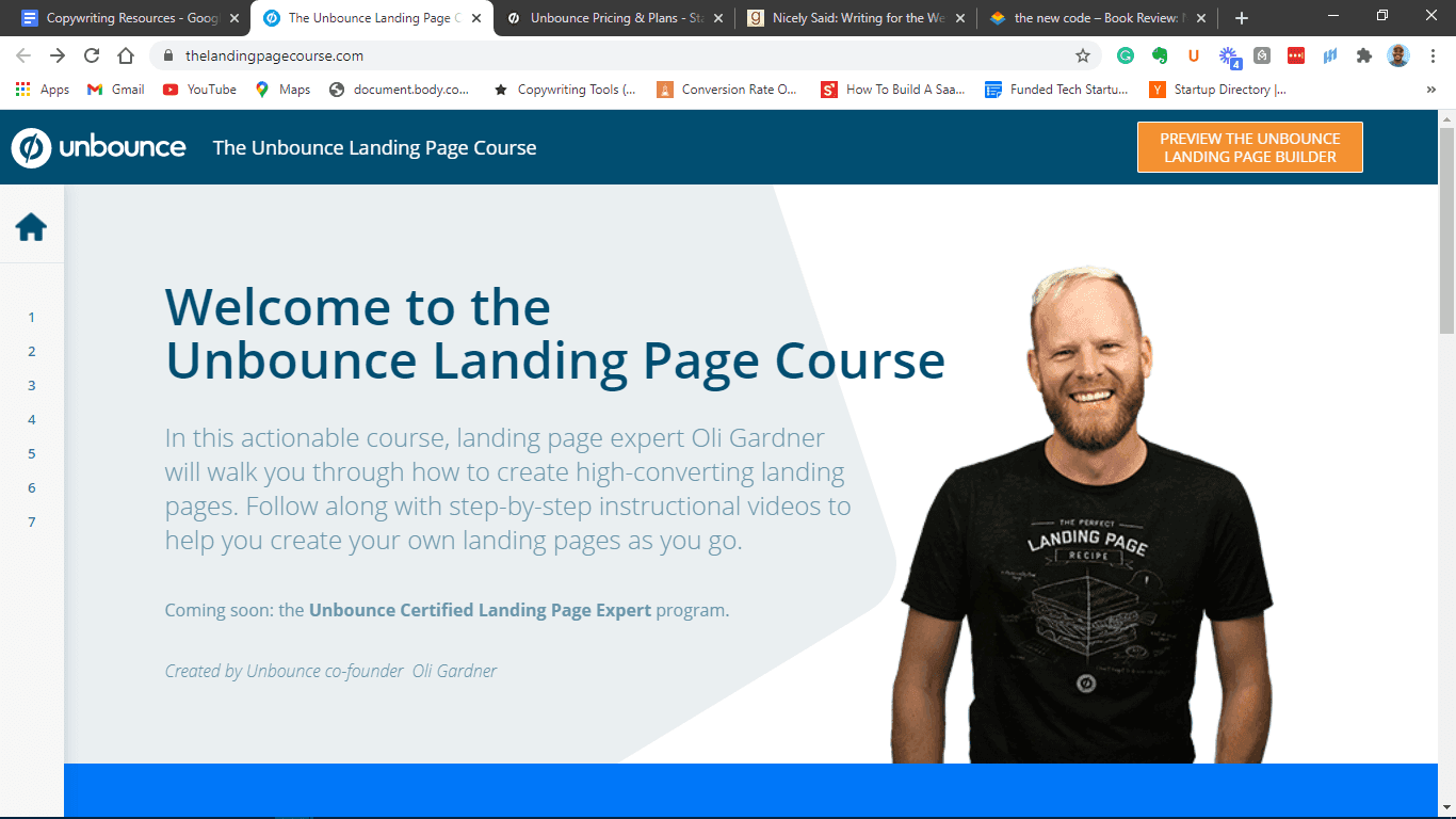 Unbounce Landing Page Course