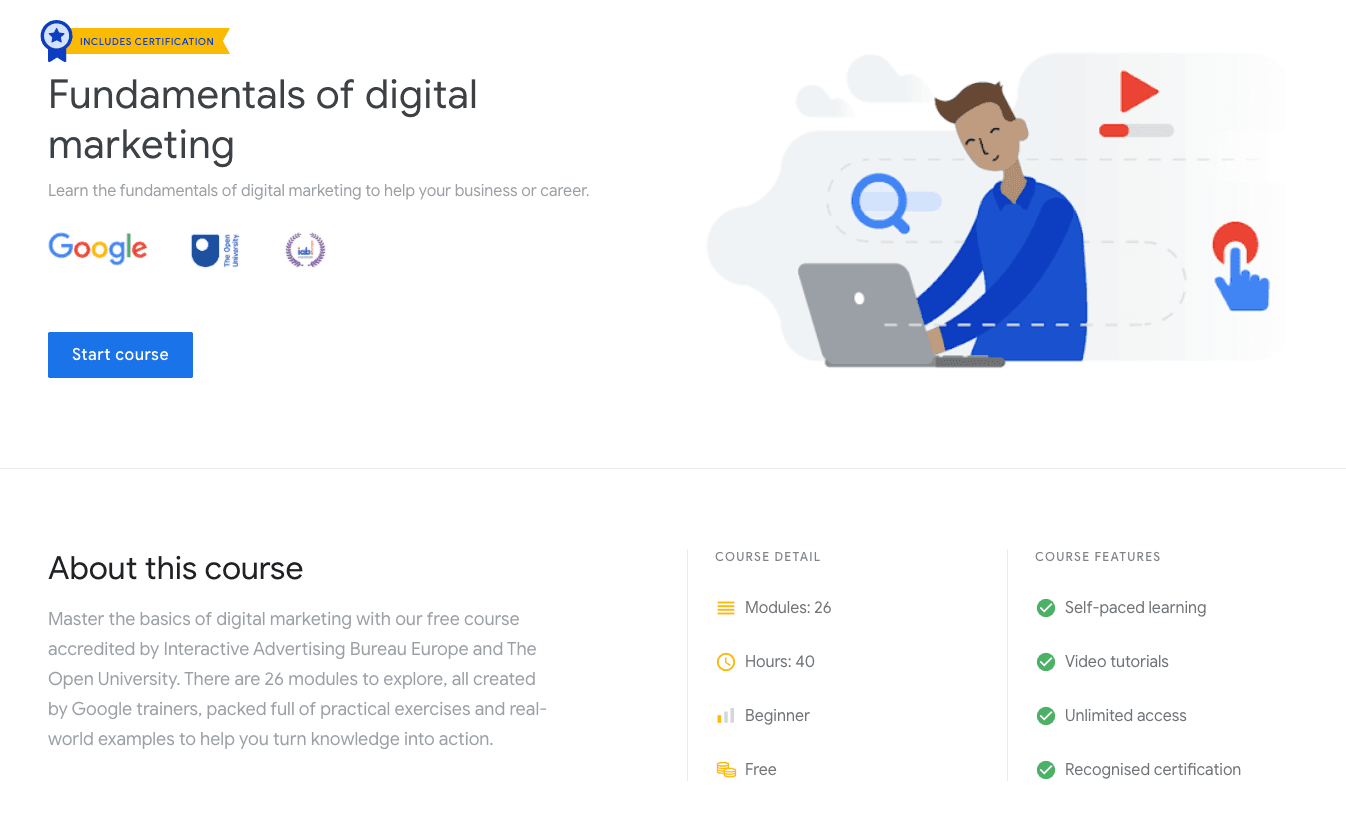 Google Digital Garage: Fundamentals of Digital Marketing