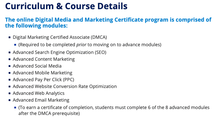 Duke Digital Media & Marketing Course