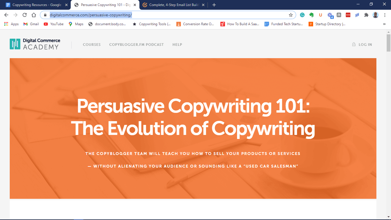 Persuasive Copywriting 101