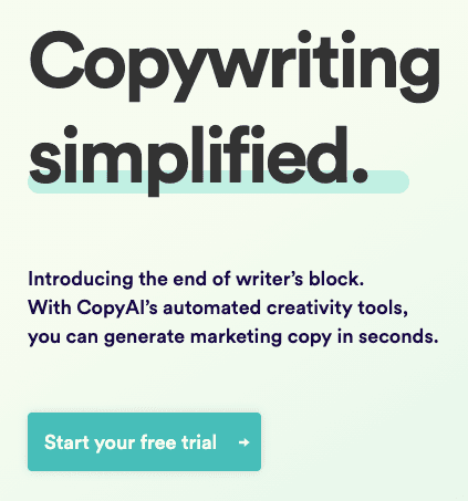 Copy.ai copywriting