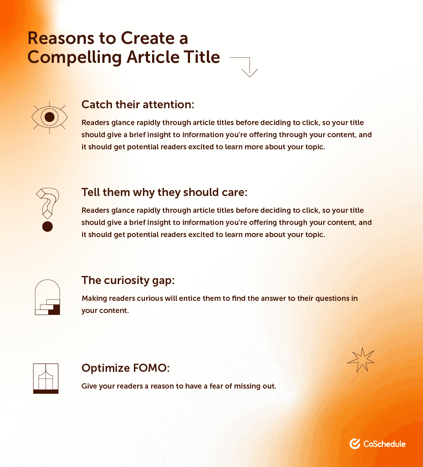 Reasons to Create a Compelling Article Title