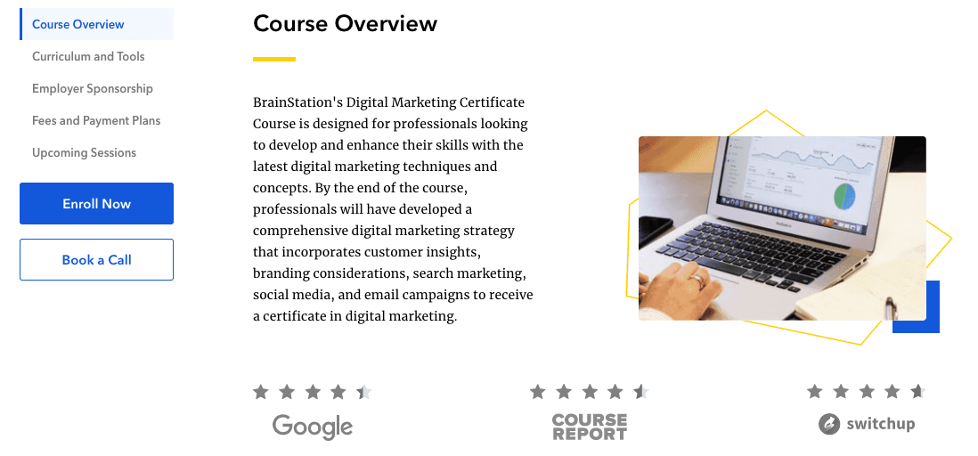 BrainStation Digital Marketing Course