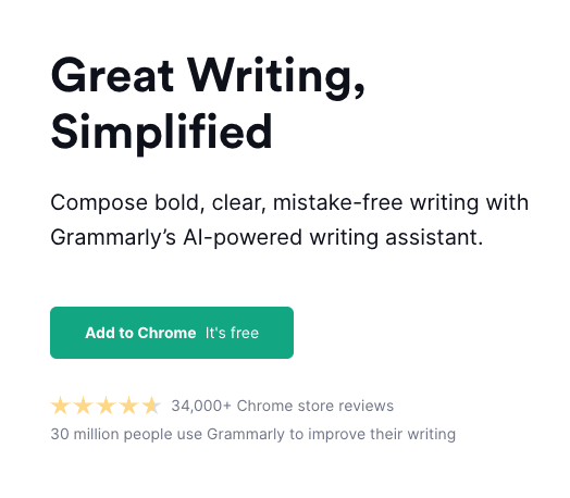 Grammarly copywriting