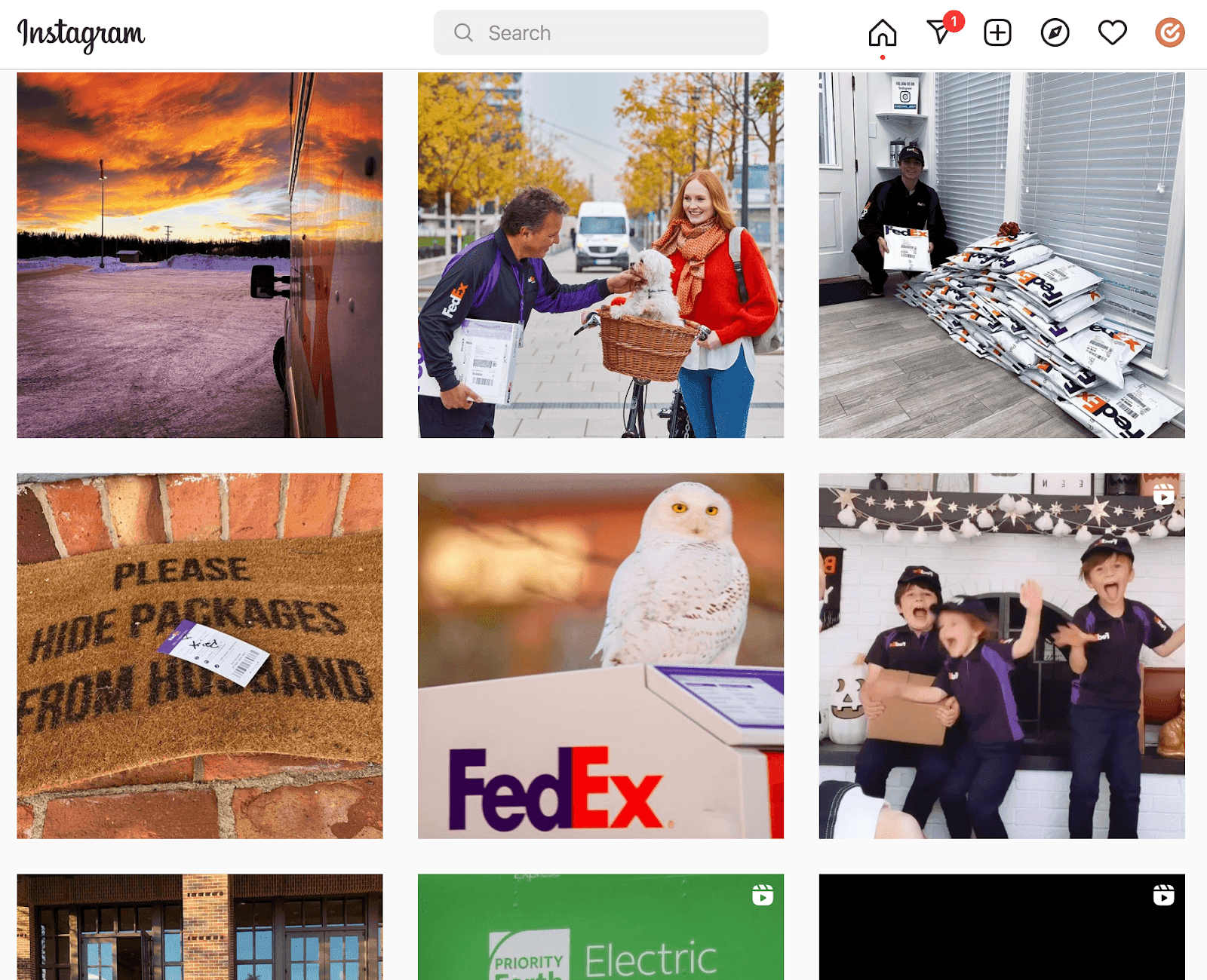 FedEx uses Instagram to drive user engagement
