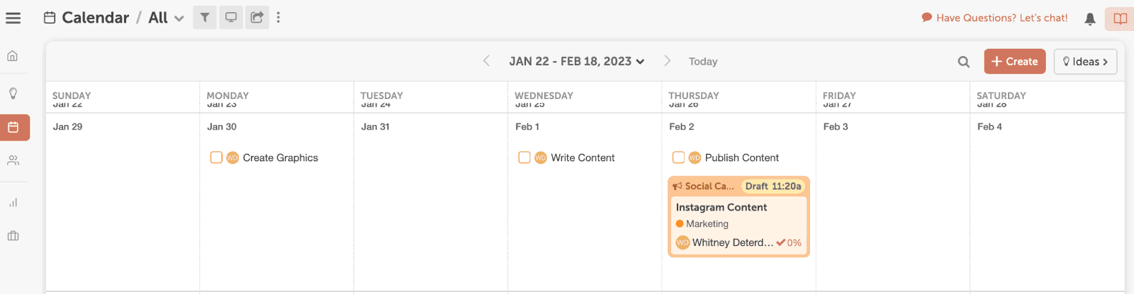 Schedule content ahead of time with CoSchedule